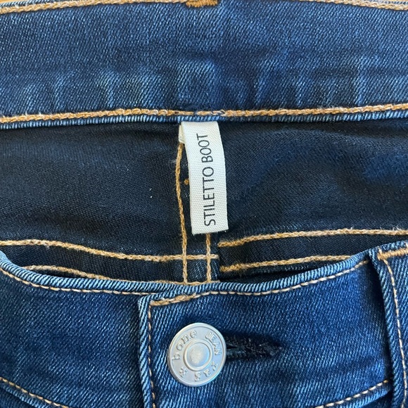 Rag and Bone Stiletto Boot Cut Dark Wash Jeans, Women’s Size 31 - Picture 3 of 9